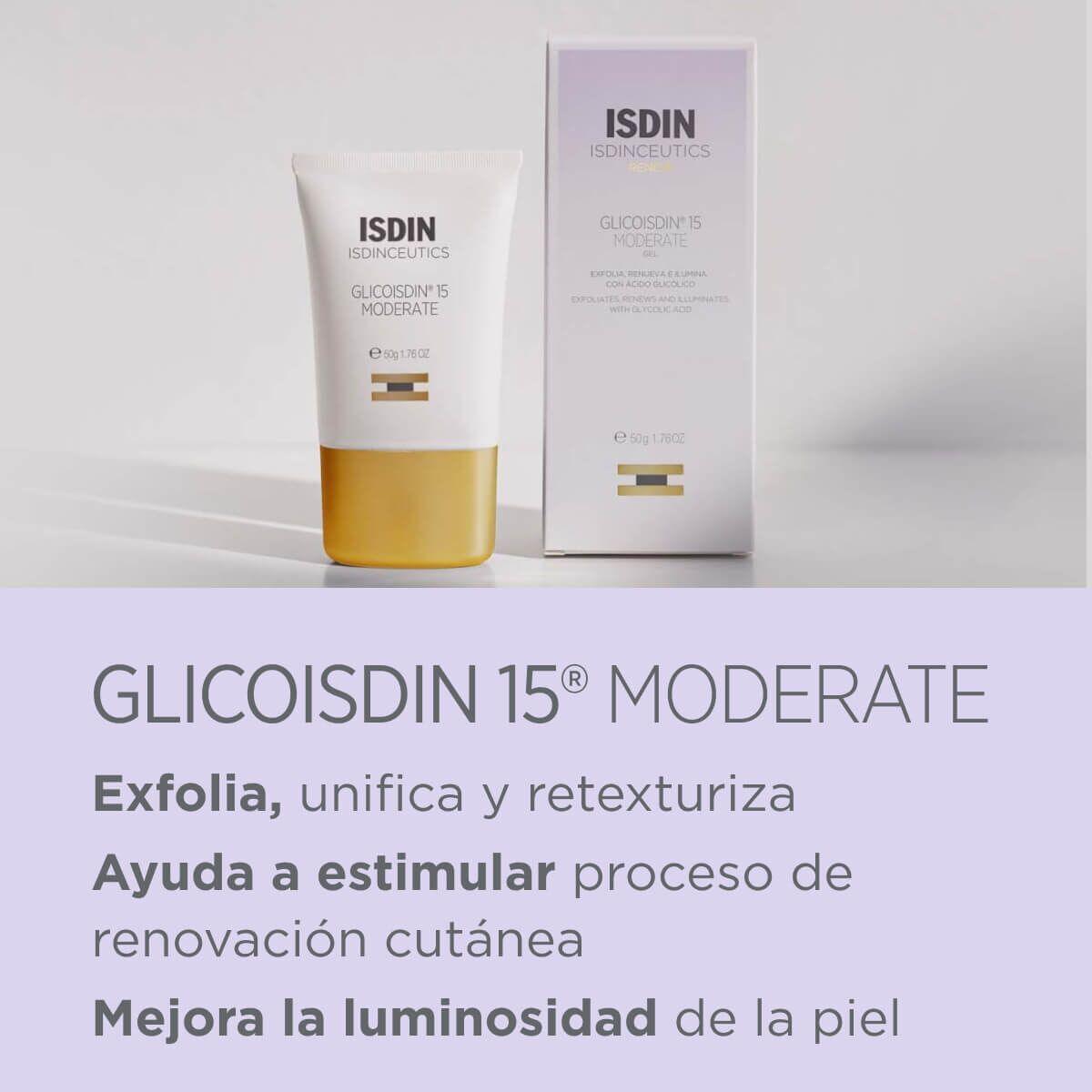 Gel Facial Isdin Glicoisdin 15% Moderate Isdinceutics X 50 Gr