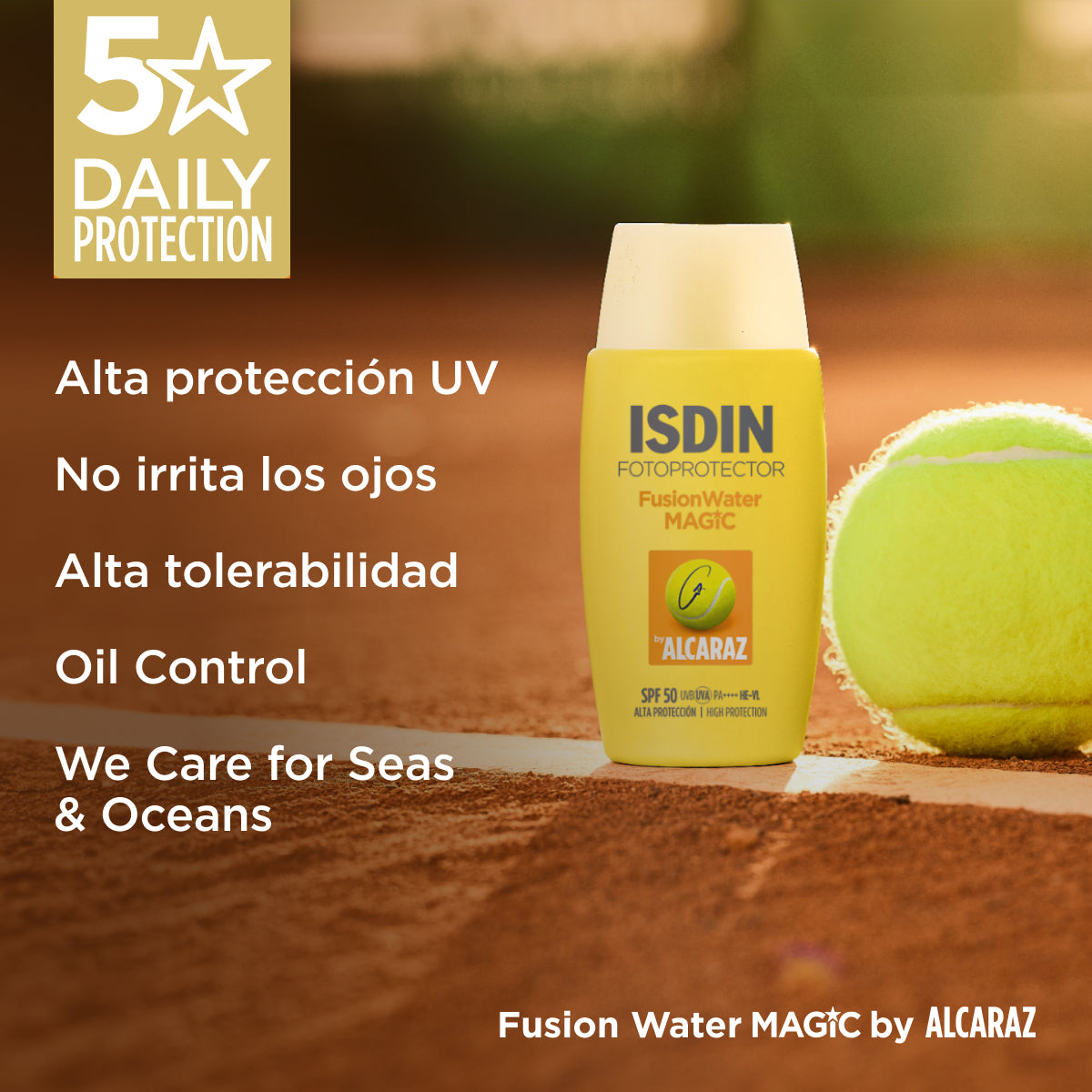 Fotoprotector Fusion Water Magic By Alcaraz - Isdin 50 ml