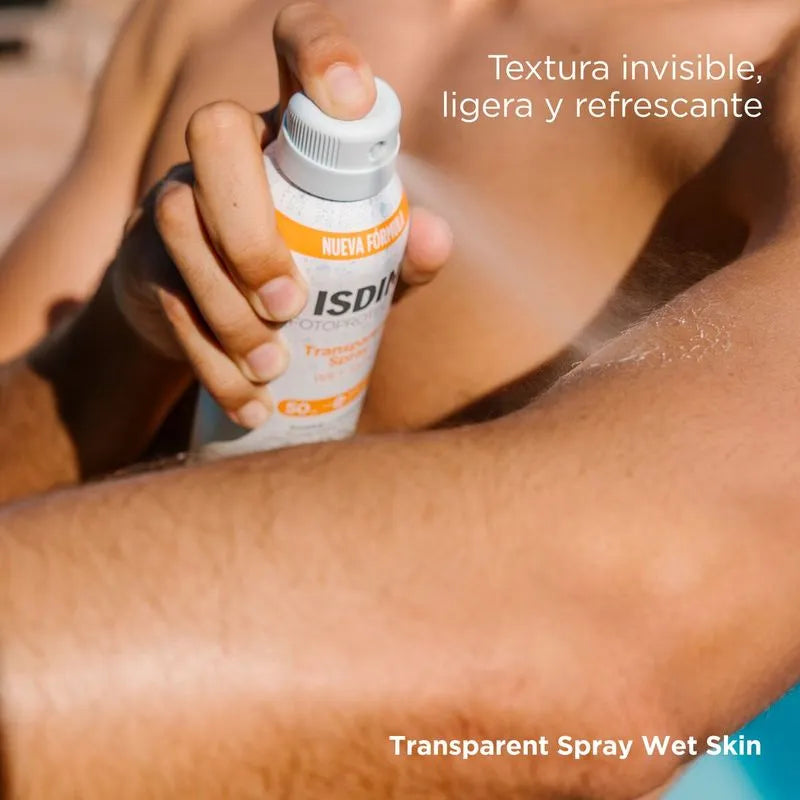 Fotoprotector Transparent Spray Wet Skin - Isdin 250 ml