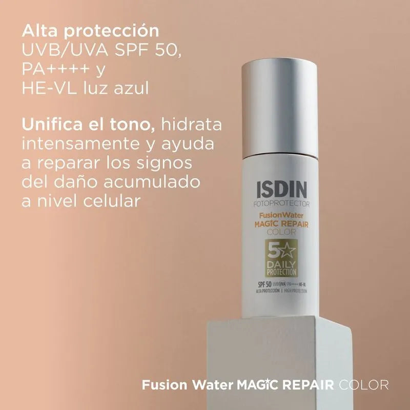 ISDIN Fotoprotector Fusion Water Magic Repair Color X50 Ml