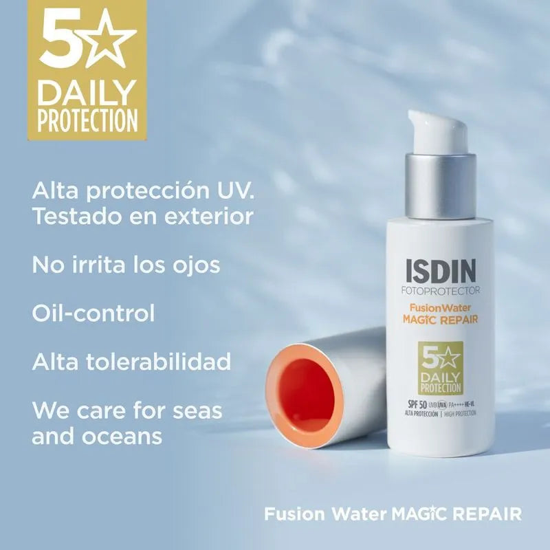 Fotoprotector Fusion Water Magic Repair - sin color X50 Ml