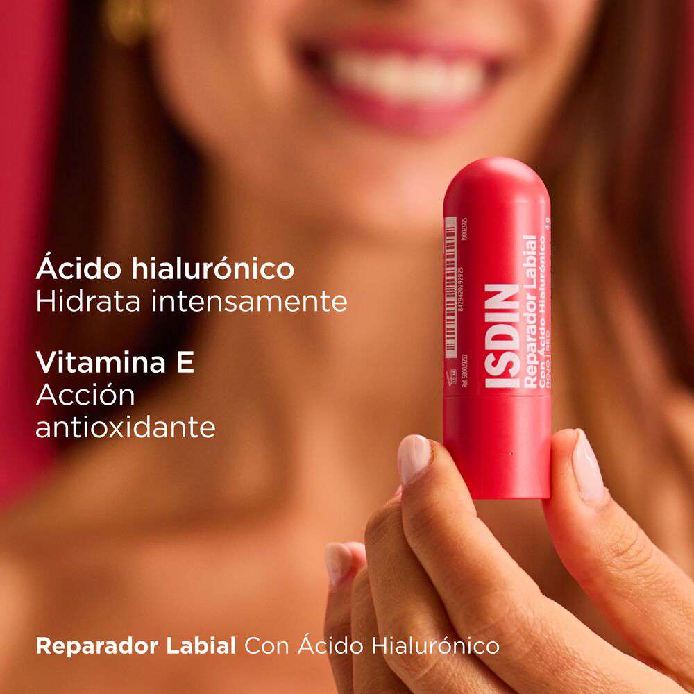 Reparador Labial En Stick 4 Gr - Isdin Rojo