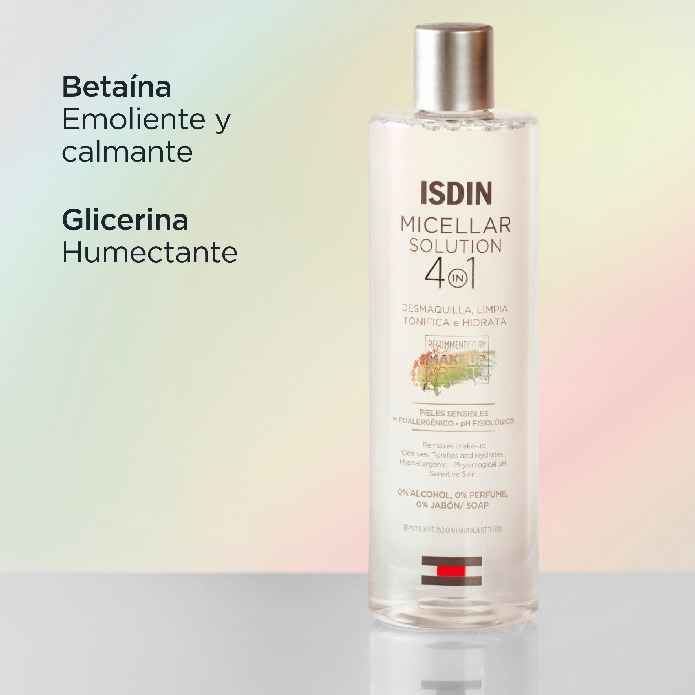 Solución Micelar Isdin 4 En 1 X 100 Ml