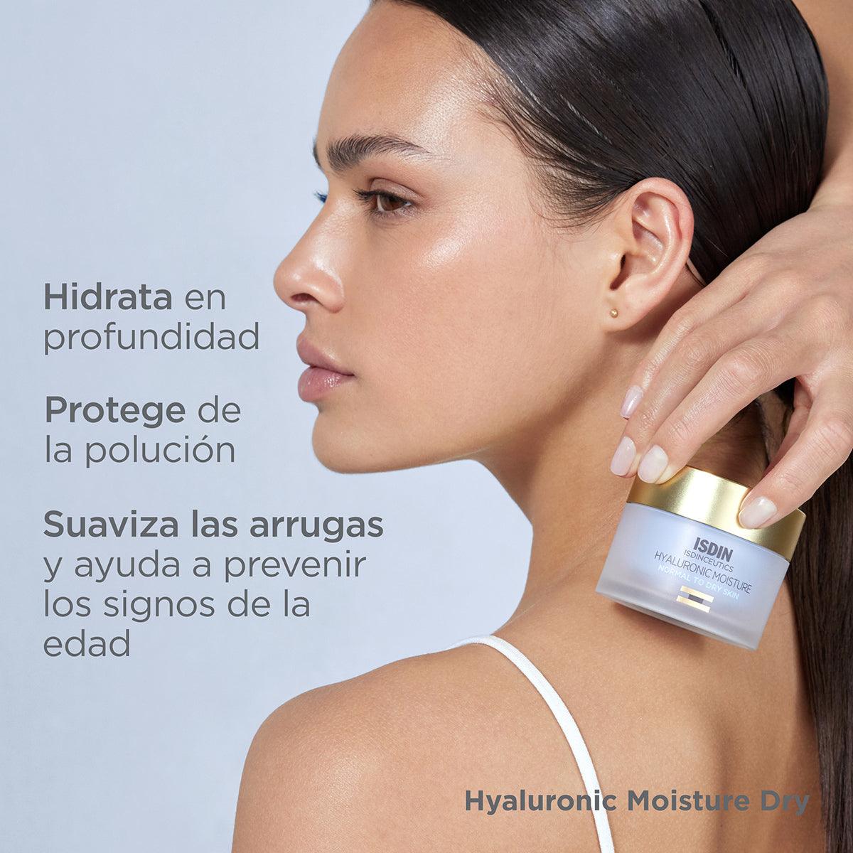 Hidrantante Facial Isdin Isdinceutics Hyaluronic Moisture Normal To Dry Skin Tarro X 50 G